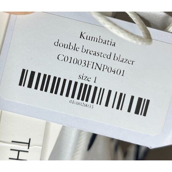 ASANTII Sz 1 S Kumbatia Double Breasted Blazer Abode Santann Eyes NWT - Picture 5 of 13